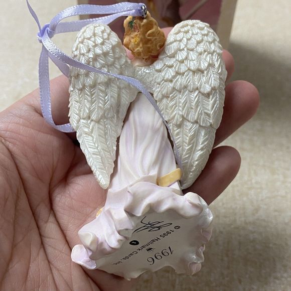 1996 Hallmark Keepsake Christmas Ornament Joyful Angels Flower Easter Collection - Picture 5 of 10